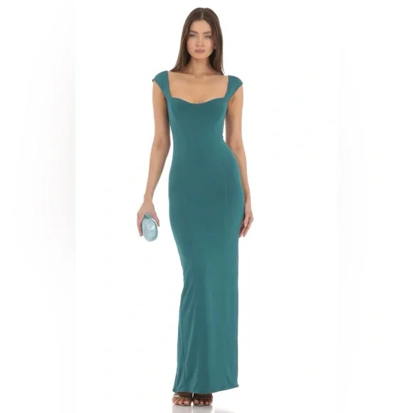 Lucy in the Sky | Dresses | Lucy In The Sky Teal Bodycon Maxi Dress |  Poshmark